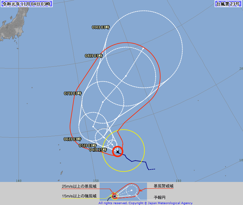 台風２３号情報、https://www.jma.go.jp/jp