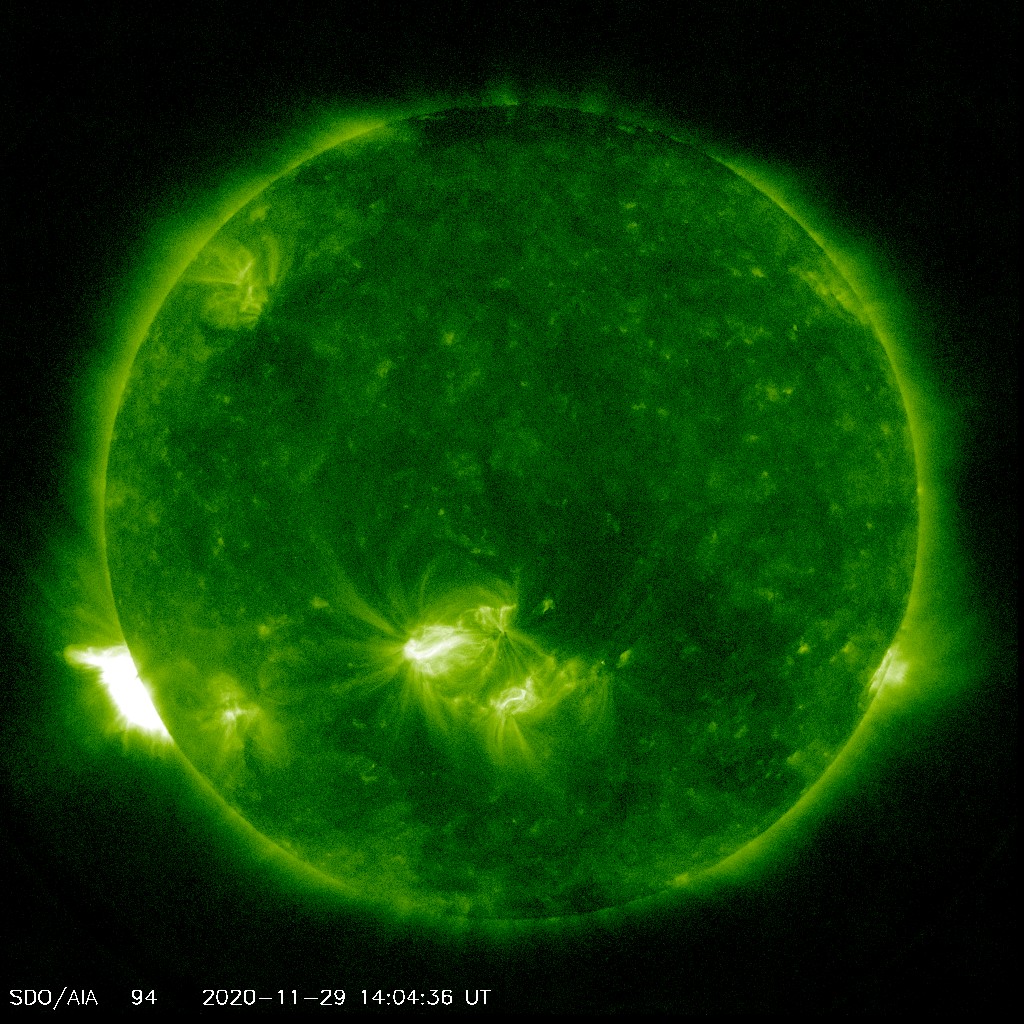 太陽風、 16時55分３８４ｋｍ/ｓ・ー１．８ｎT・磁気圏ー８ｎ