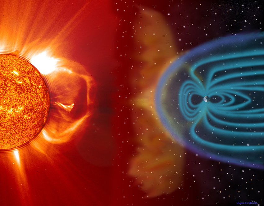 太陽風、 0時20分、太陽正面２８８７黒点群でＸ１．０の大規模フ