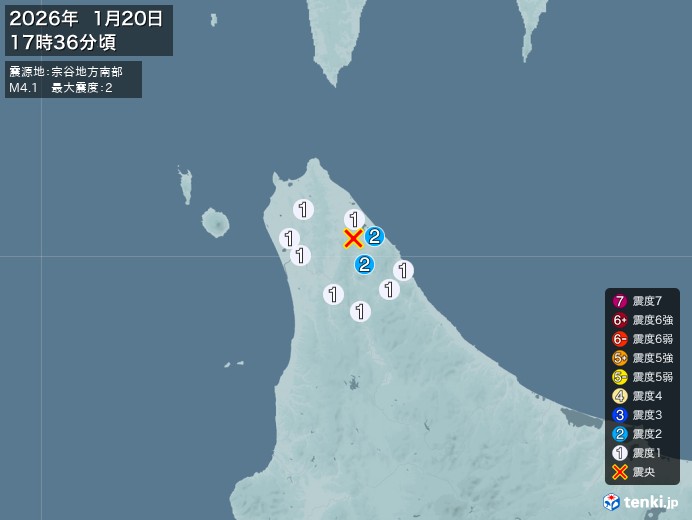 宗谷地方南部地震、https://earthquake.tenk