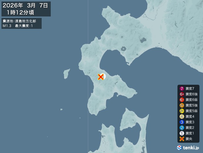 渡島地方北部地震、https://earthquake.tenk