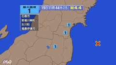 ＵＳＧＳ、11時10分53秒　Ｍ６．２　バヌアツ付近 南緯18.