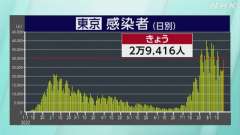 １７日水曜日（検査日火曜日）の東京都コビット１９新規感染者は２万