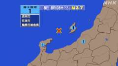 佐渡付近、https://earthquake.tenki.jp