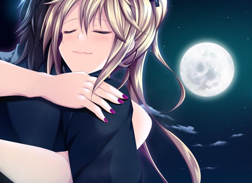 なんだが月の光の声が聞こえてこないかい？  月（？）「ああ、キス