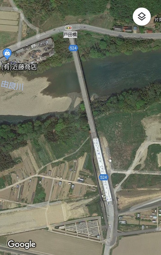京都の由良川に架かる戸田橋がようやく完成しました。  ここ数年工