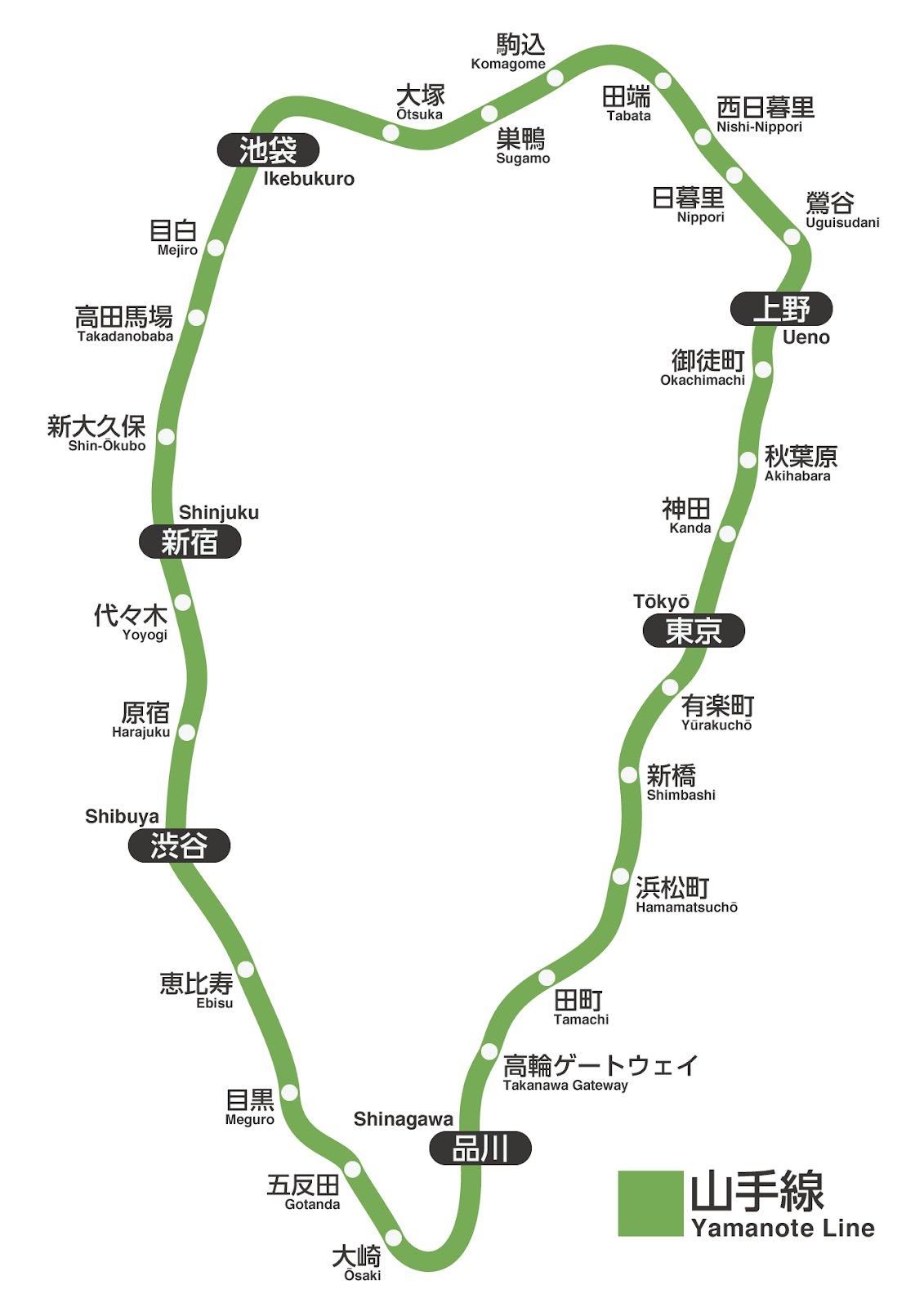 まあるい緑の山手線  １／４