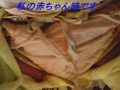 私の赤ちゃん時です　おむつ交換中