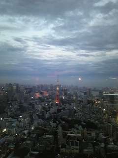 六本木ヒルズから東京タワーを