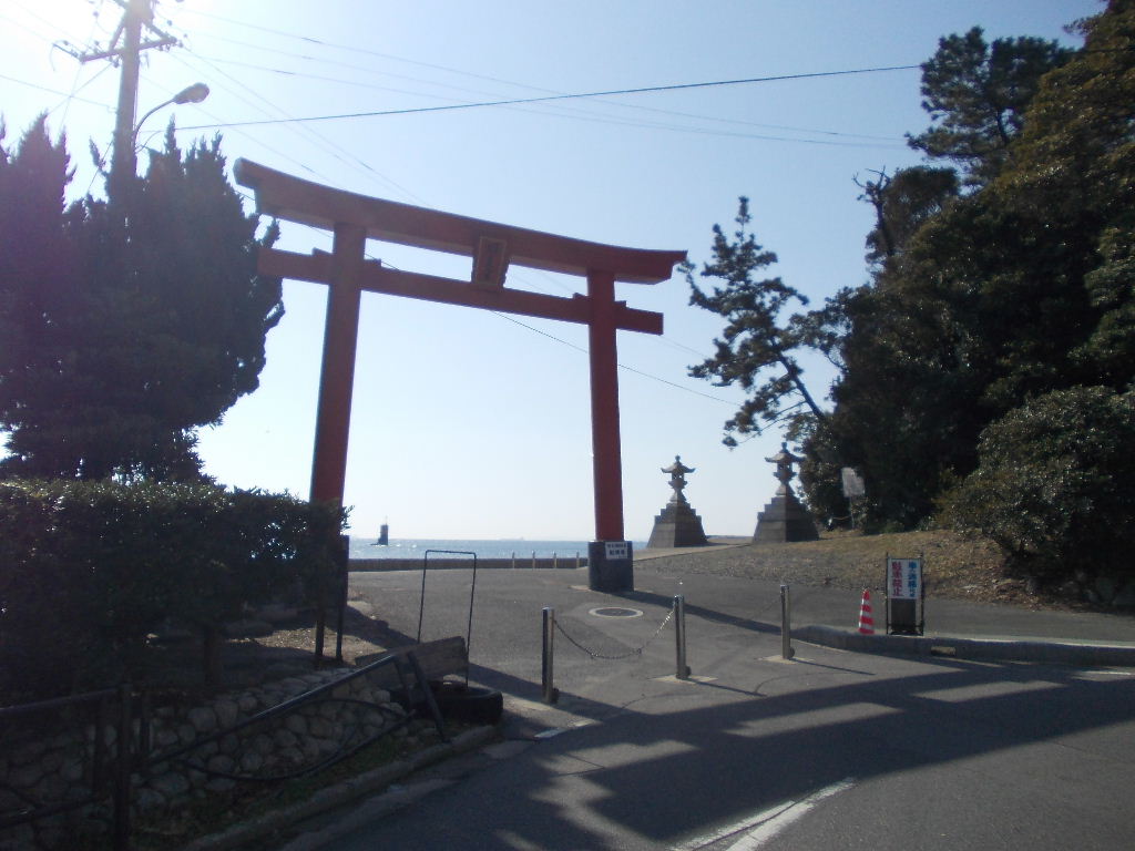 羽豆神社への入り口の鳥居です。