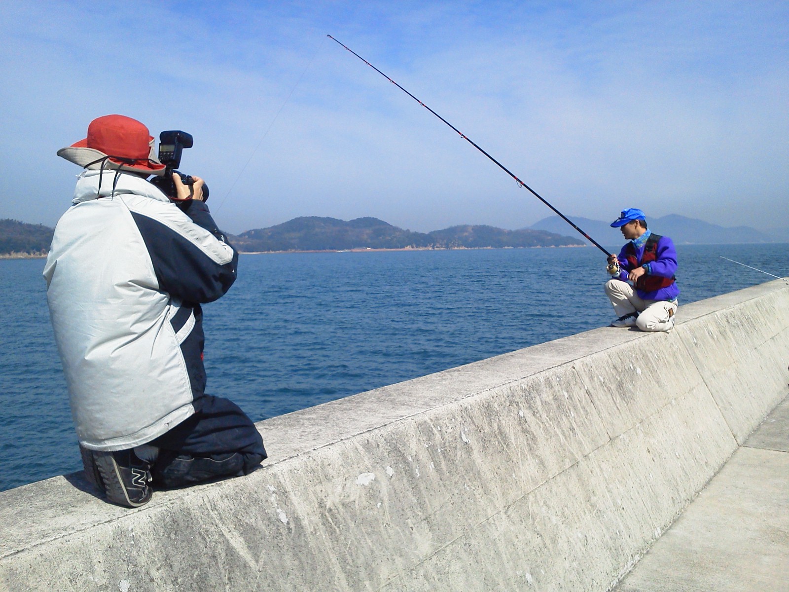 ４月７日には、北木島へ『釣り画報』さんの取材釣行で渡り、Ｆ田監督
